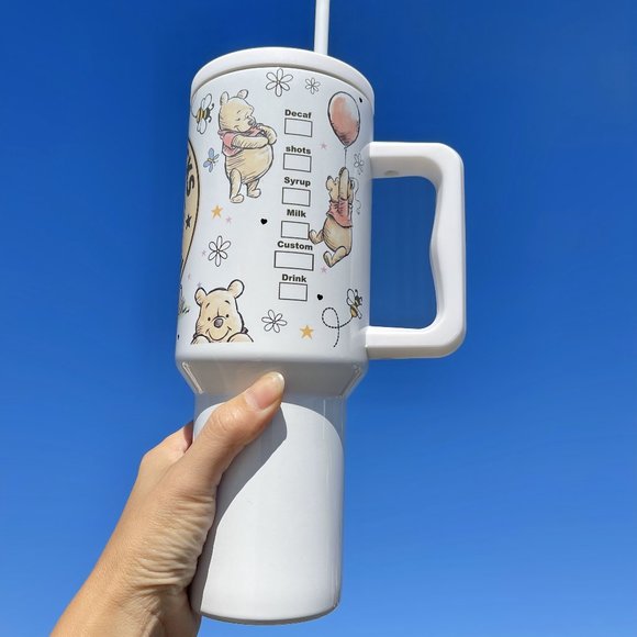 Disney Winnie the Pooh Brand new 40 oz double wall stainless travel offi… - Picture 7 of 16